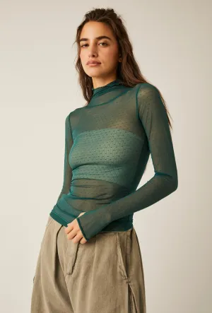 On The Dot Layering Top (Evergreen)