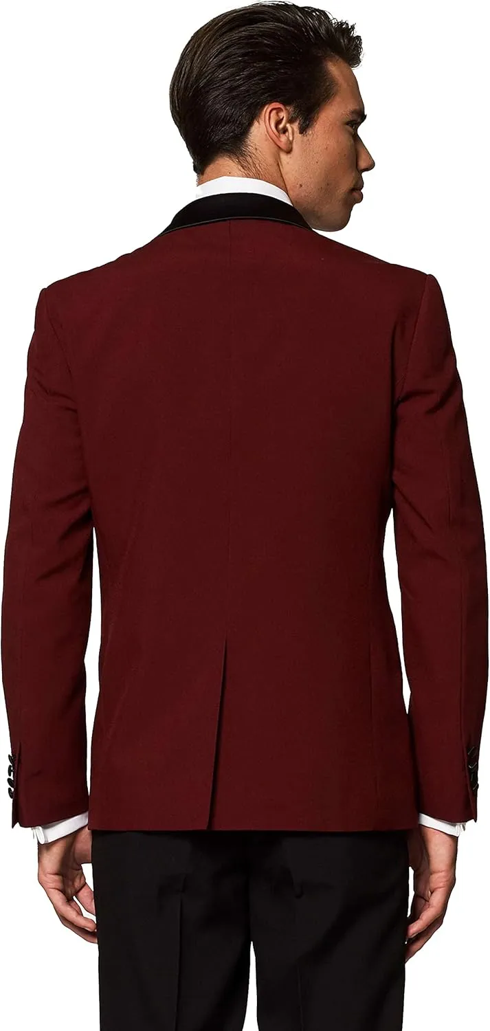 Opposuits Men's Formal Outfit - Premium Tuxedo Suit - Slim Fit - Includes Blazer, Pants and Bow Tie