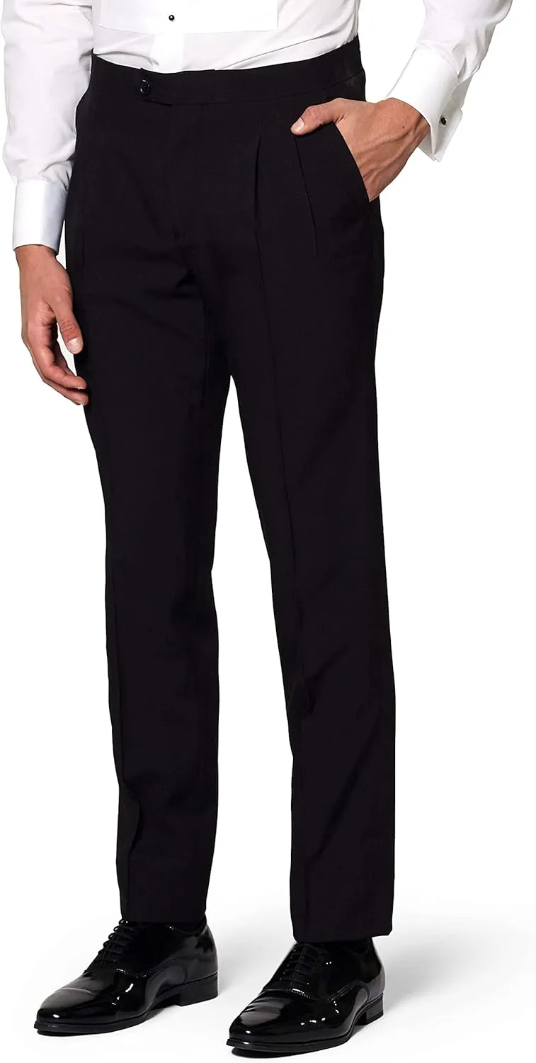 Opposuits Men's Formal Outfit - Premium Tuxedo Suit - Slim Fit - Includes Blazer, Pants and Bow Tie