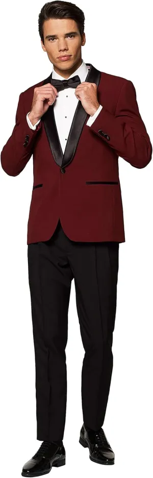Opposuits Men's Formal Outfit - Premium Tuxedo Suit - Slim Fit - Includes Blazer, Pants and Bow Tie