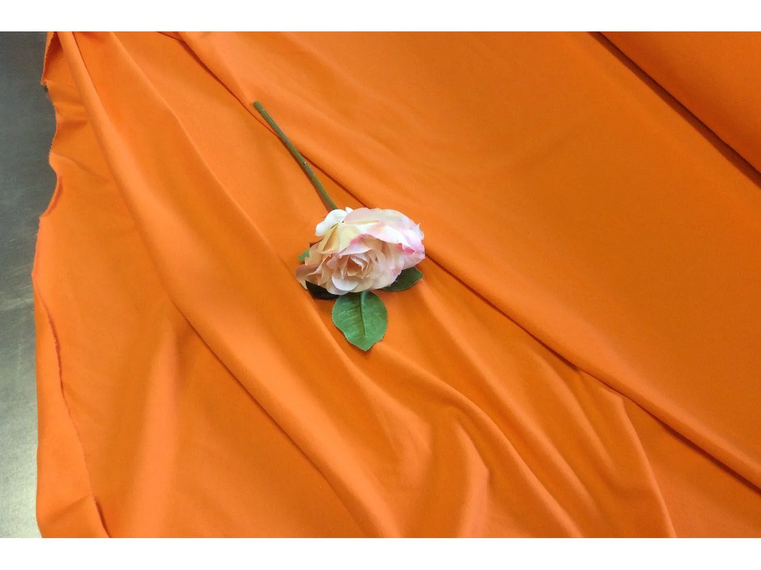ORANGE Stretch Jersey - Soft Jersey Fabric 190gsm 155cm