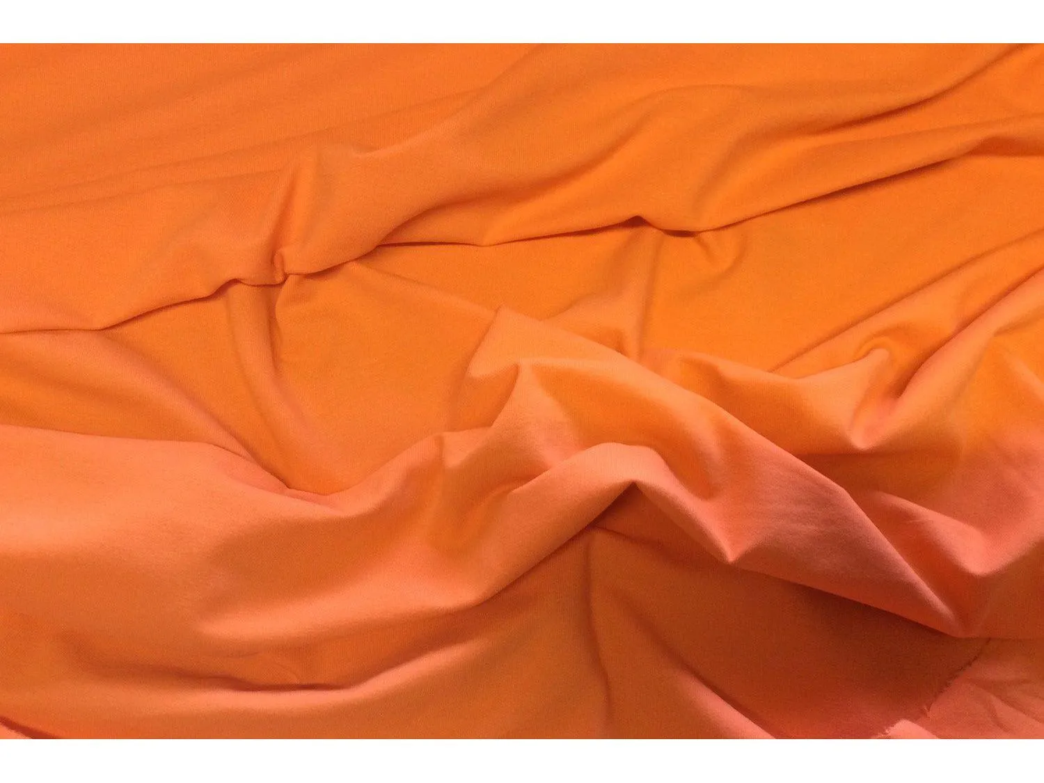 ORANGE Stretch Jersey - Soft Jersey Fabric 190gsm 155cm