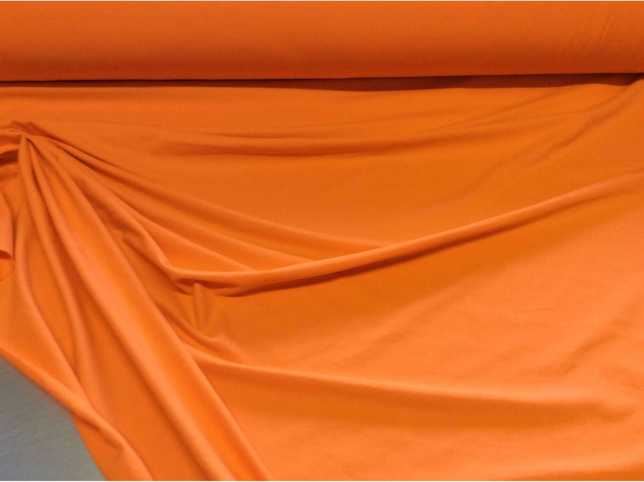 ORANGE Stretch Jersey - Soft Jersey Fabric 190gsm 155cm