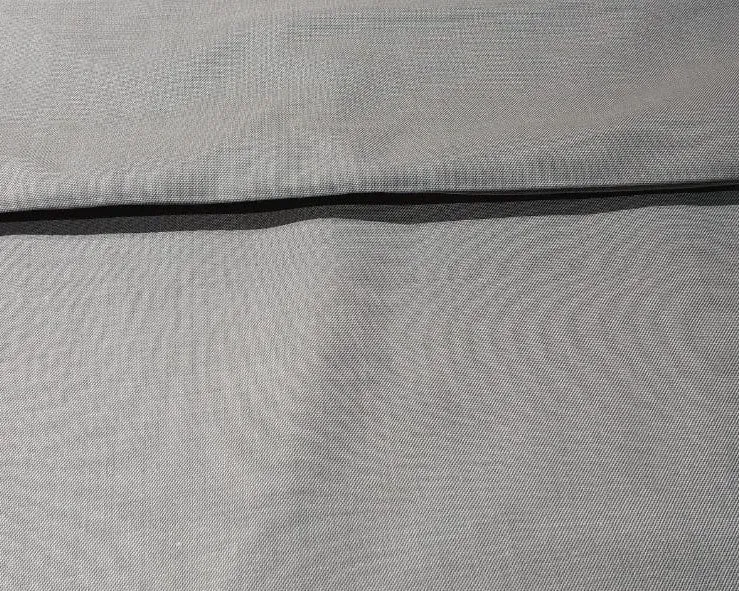 POLY   RAYON Chambray 36 " wide by  available in 4 colors MOCCA BROWN , BLUE,LIGHTER BLUE AND SILVER GREY