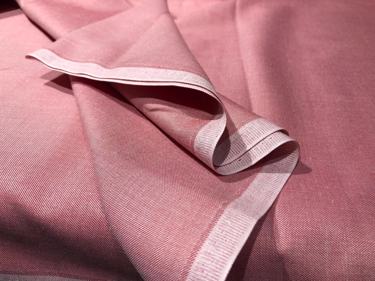 POLY   RAYON Chambray 36 " wide by  available in 4 colors MOCCA BROWN , BLUE,LIGHTER BLUE AND SILVER GREY