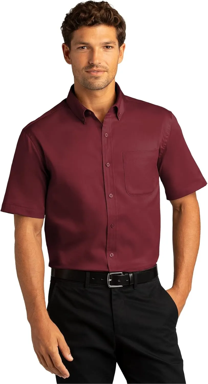 Port Authority Men's Short Sleeve SuperPro React Twill Button-Down Shirt