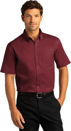Port Authority Men's Short Sleeve SuperPro React Twill Button-Down Shirt