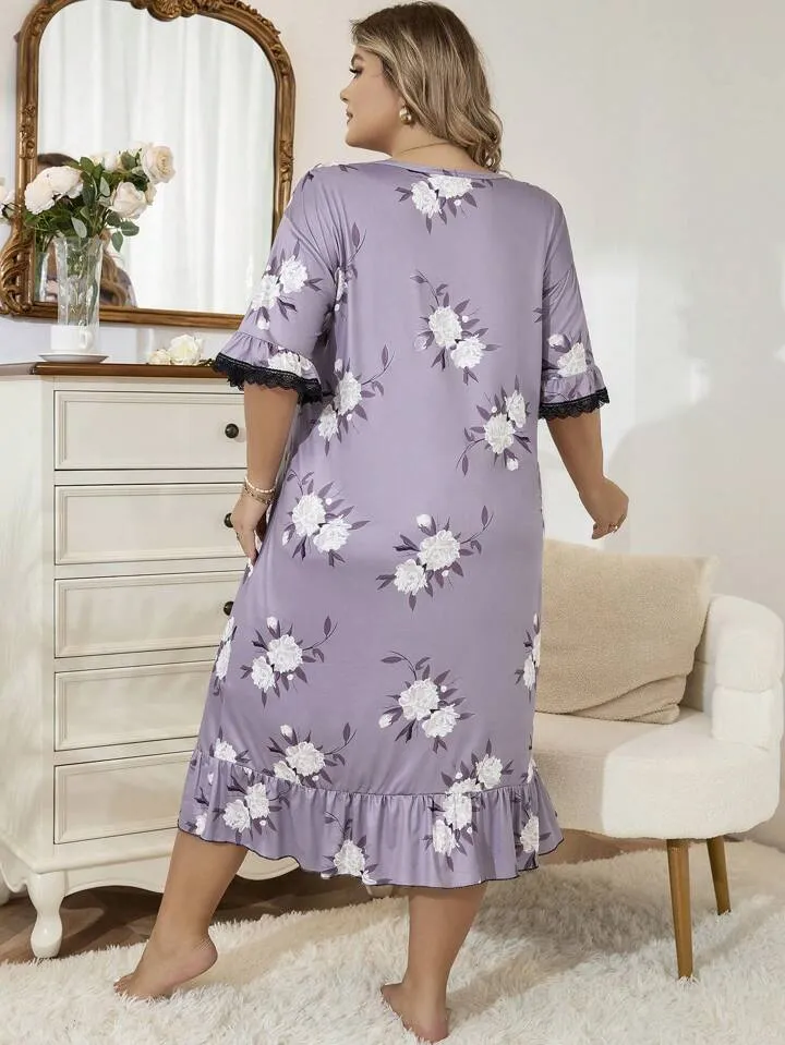 Purple Nightie for Cute Girl
