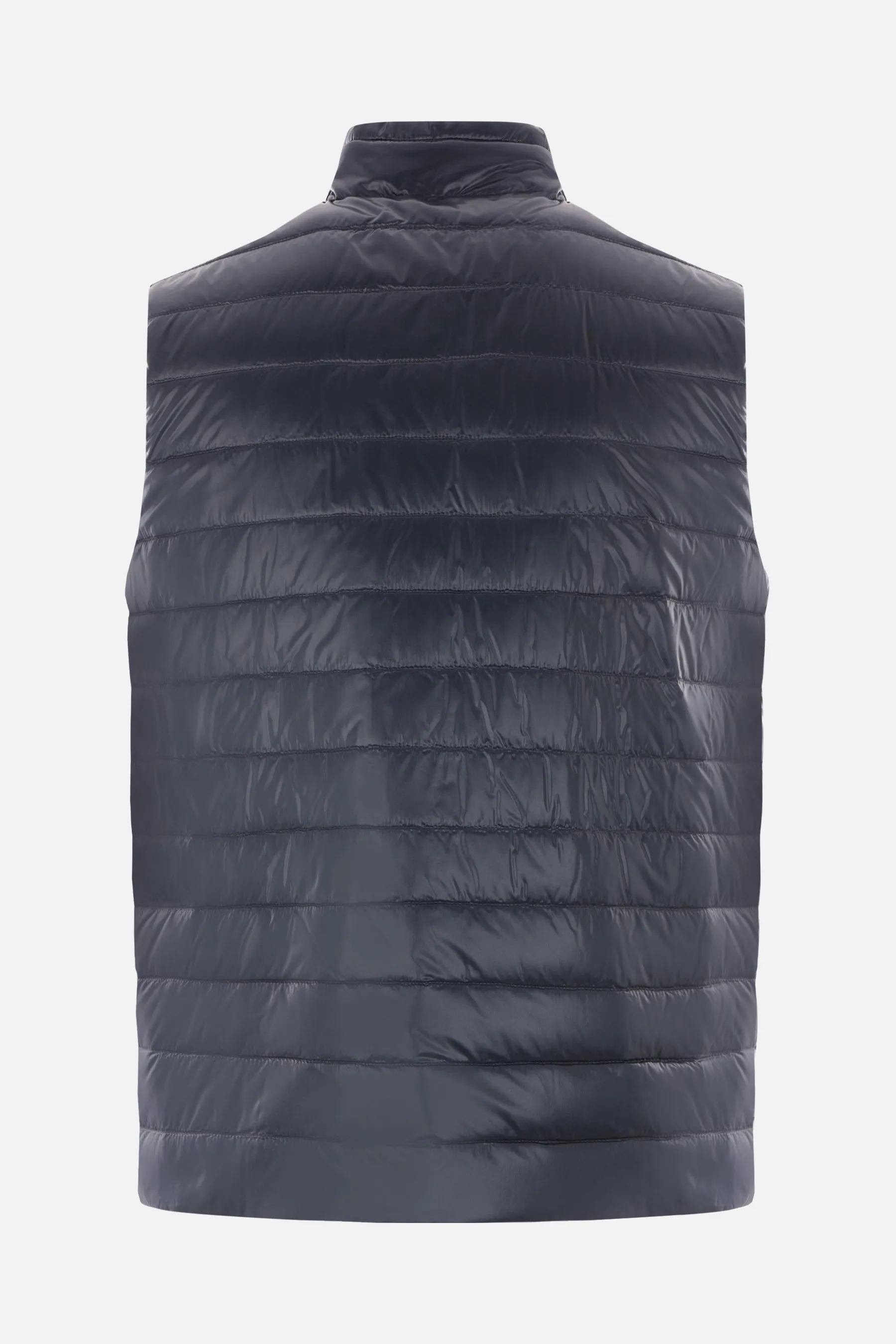 Reversible Sleeveless Down Jacket In Ultralight Nylon