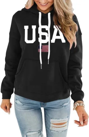 REVETRO Womens Hoodie Graphic Tie Dye Sweatshirt Casual Long Sleeve Hoodies Drawstring Pullover Tops With Pocket