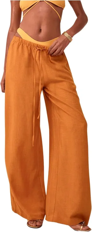 SHENHE Women's Green Wide Leg Palazzo Pants