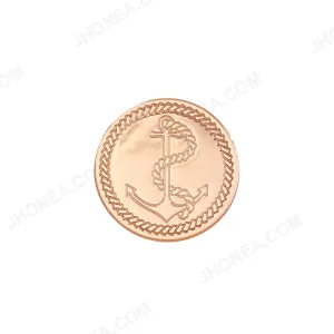 Shiny Gold Chrome Finish Anchor Design Coat/Suit Buttons