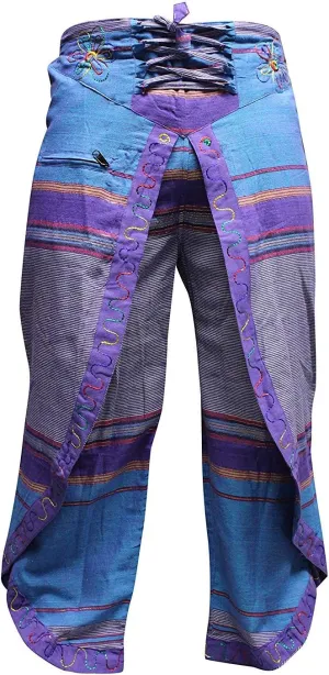 Shopoholic Fashion Ezhippie Women's Harem Pants High Waist Tie Up Wrap Hippie Palazzo Pant