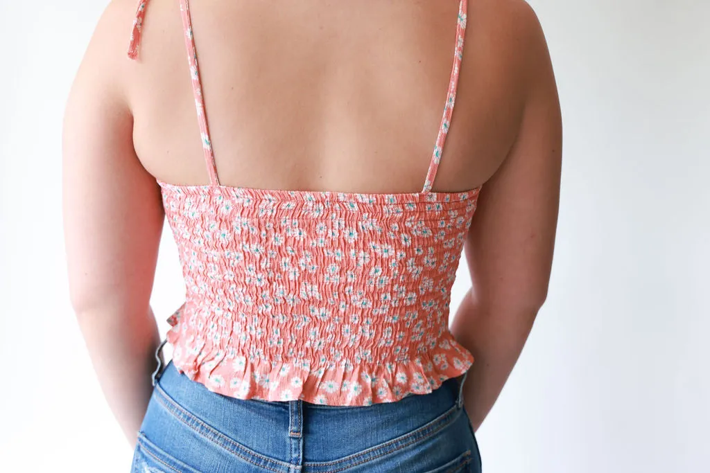 Smocked Crop Top