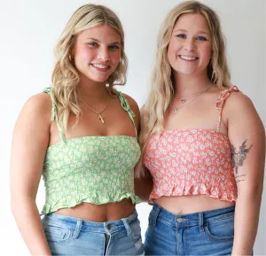 Smocked Crop Top