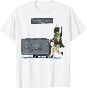 Star Wars Boba Fett Han Solo Oversized Luggage T-Shirt