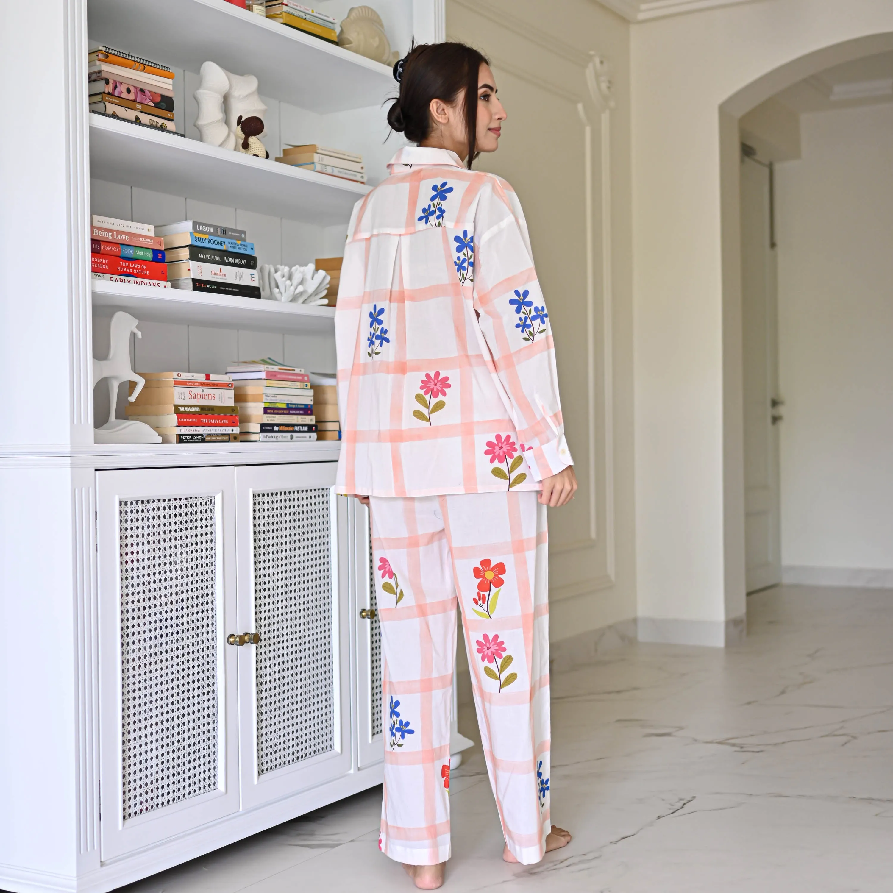 Stripe Floral Pyjama Set