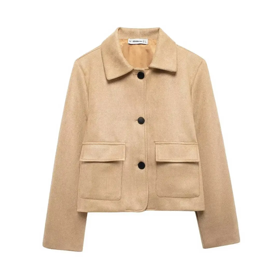 Suede Cropped Jacket