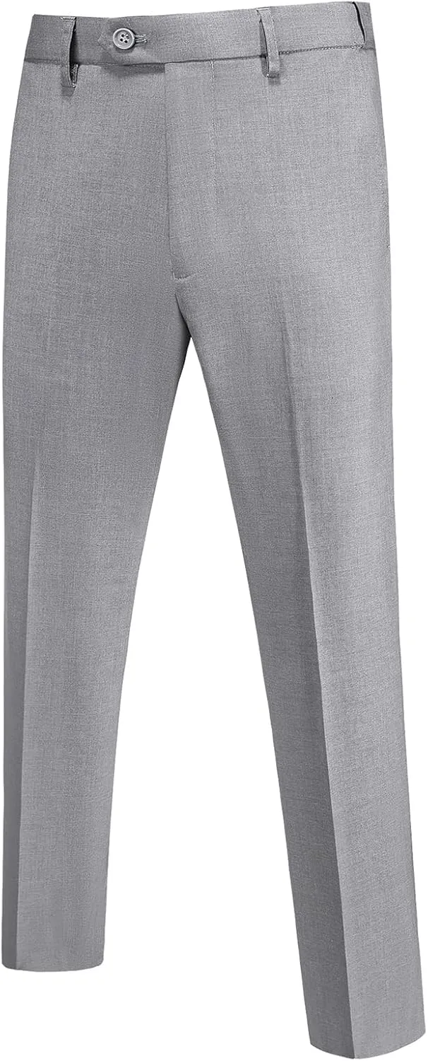 Suit for Men Solid Double Breasted 2 Piece Tuxedo Set Regular Fit Peak Lapels Jacket and Pants