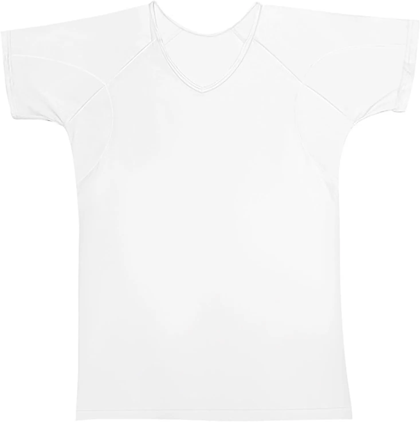 Sweatproof Undershirt with Underarm Sweat Pads, Quick-Dry V Neck Sweat Proof T-Shirt for Mens