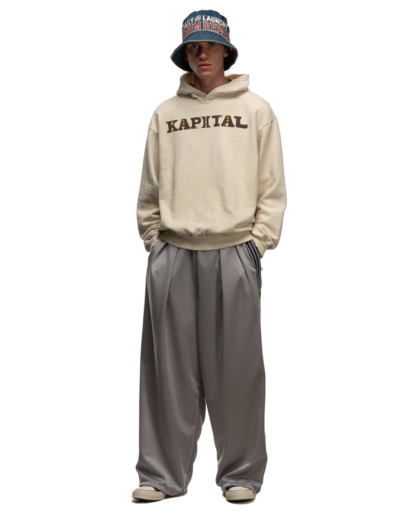 SWT Knit Hoodie (SPEAKEASY KAPITAL) Ecru