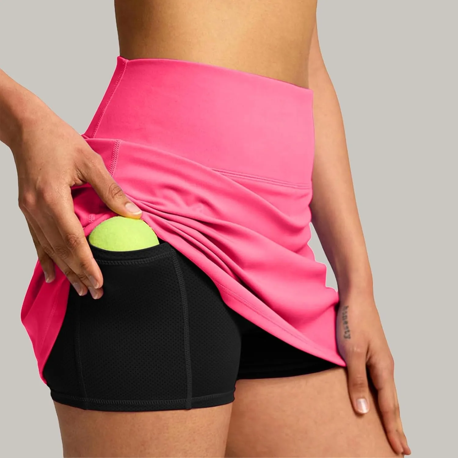 Tennis Skirts for Women with Shorts High Waisted Athletic Golf Skorts with Pockets Summer Flowy Lightweight Outfits