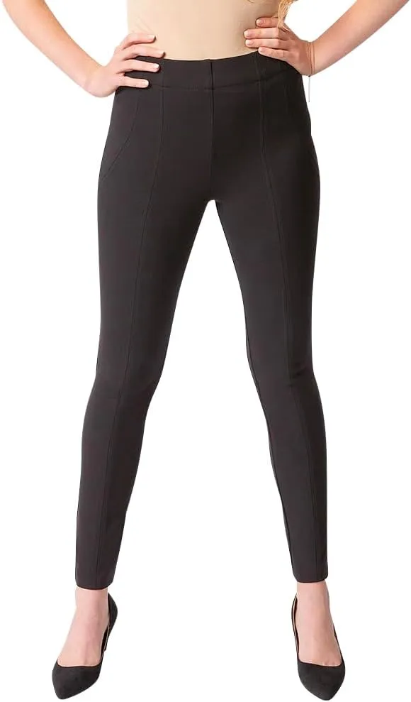 Thalian JENA Womens Slim Fit Pull On Ponte Pants