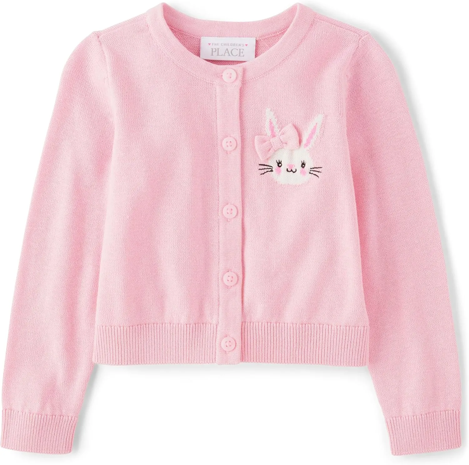 The Children's Place Baby Girls' and Toddler Long Sleeve Knit Button Front Cardigan