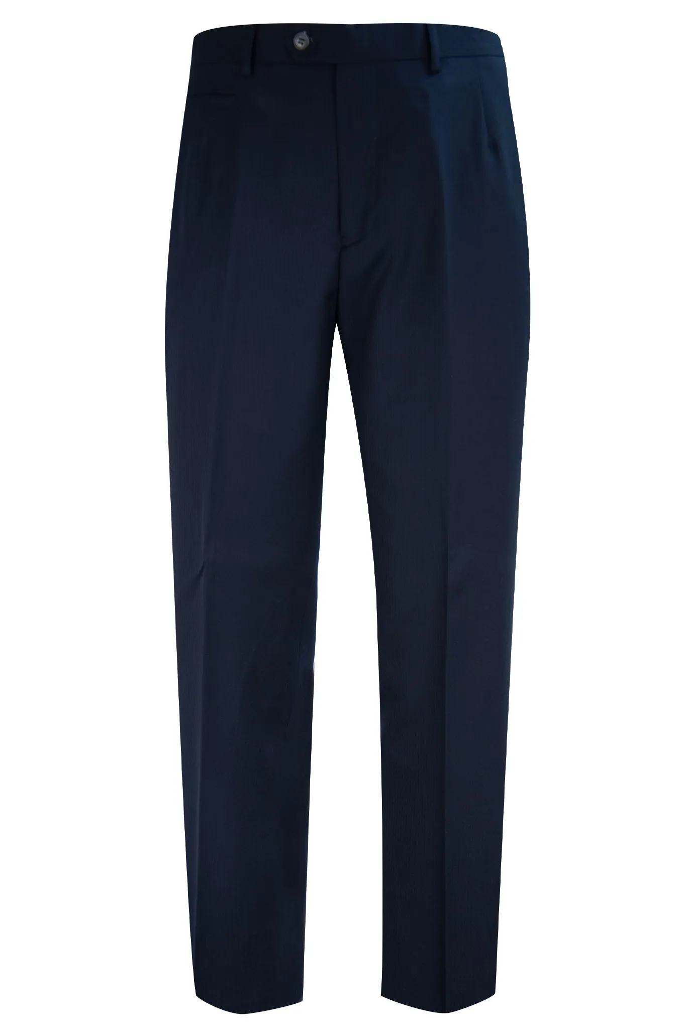 The Follett Navy Herringbone Suit
