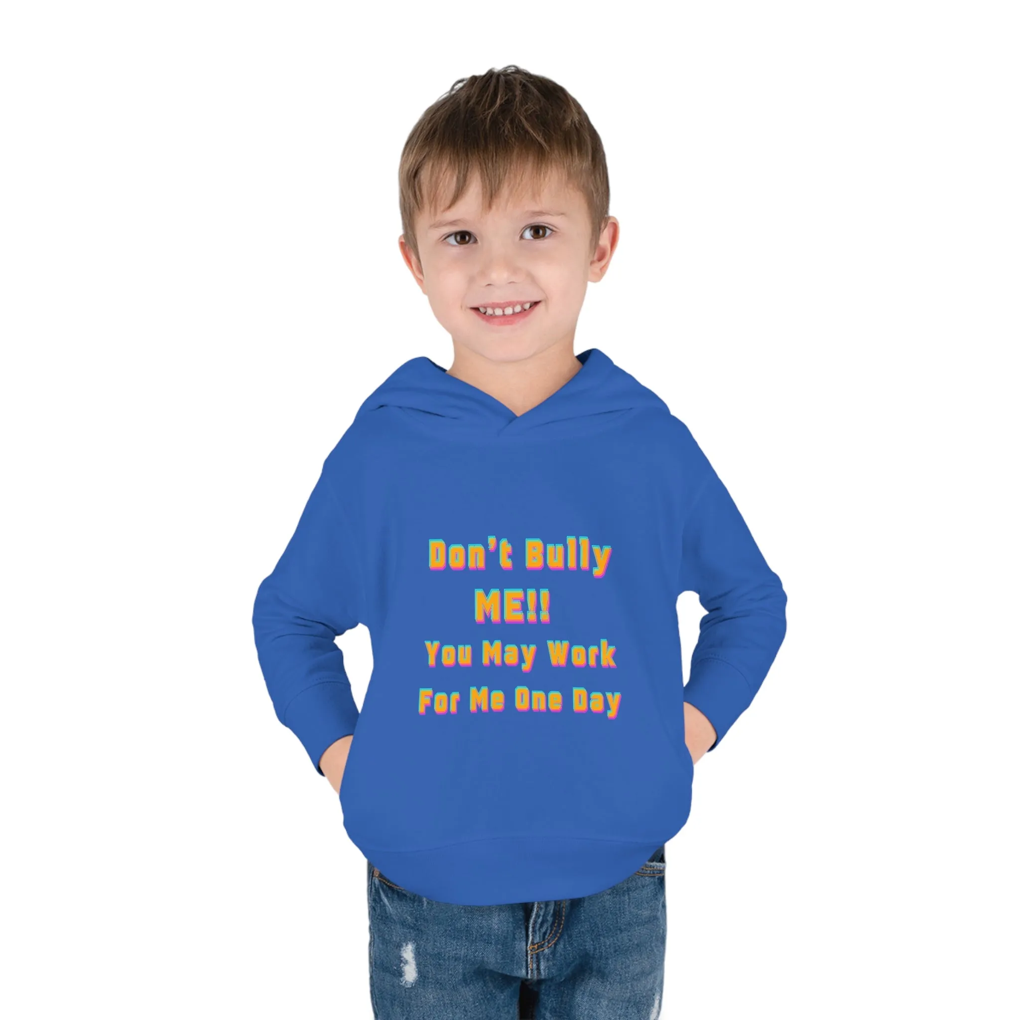 Toddler Hoodie - 'Don't bully me, you may work for me one day'