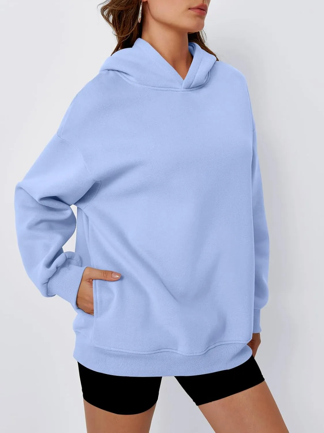 Trendy Queen Womens Oversized Hoodies Fleece Hooded Sweatshirts Casual Pullover Fall Winter Outfits Long Sleeve Tops 2025