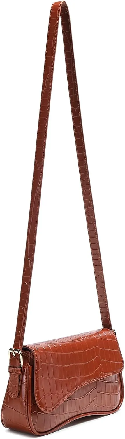 Underarm Shoulder Bag for Women Trendy Purse Vegan Leather Hobo Handbags Clutch Crossbody Bag