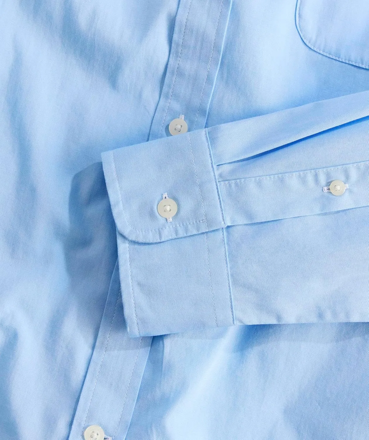 vineyard vines Men's Shoreline Solid Perfect Wash Poplin Shirt