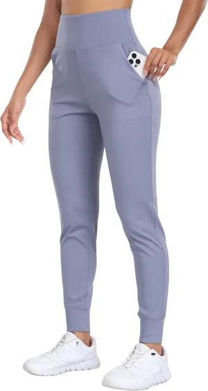 WHOUARE Women's Joggers Pants Workout Athletic Leggings with Pockets High Waisted Gym Running Yoga Pants