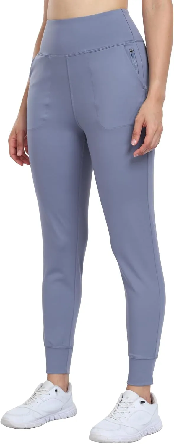 WHOUARE Women's Joggers Pants Workout Athletic Leggings with Pockets High Waisted Gym Running Yoga Pants