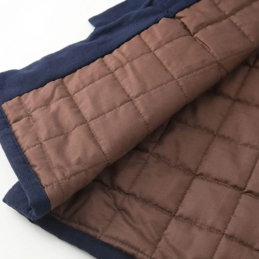 Winter Warm Tang Suit Men Cotton Padded Kung Fu Uniform Jacket Long Sleeved Coat Tops for Seniors