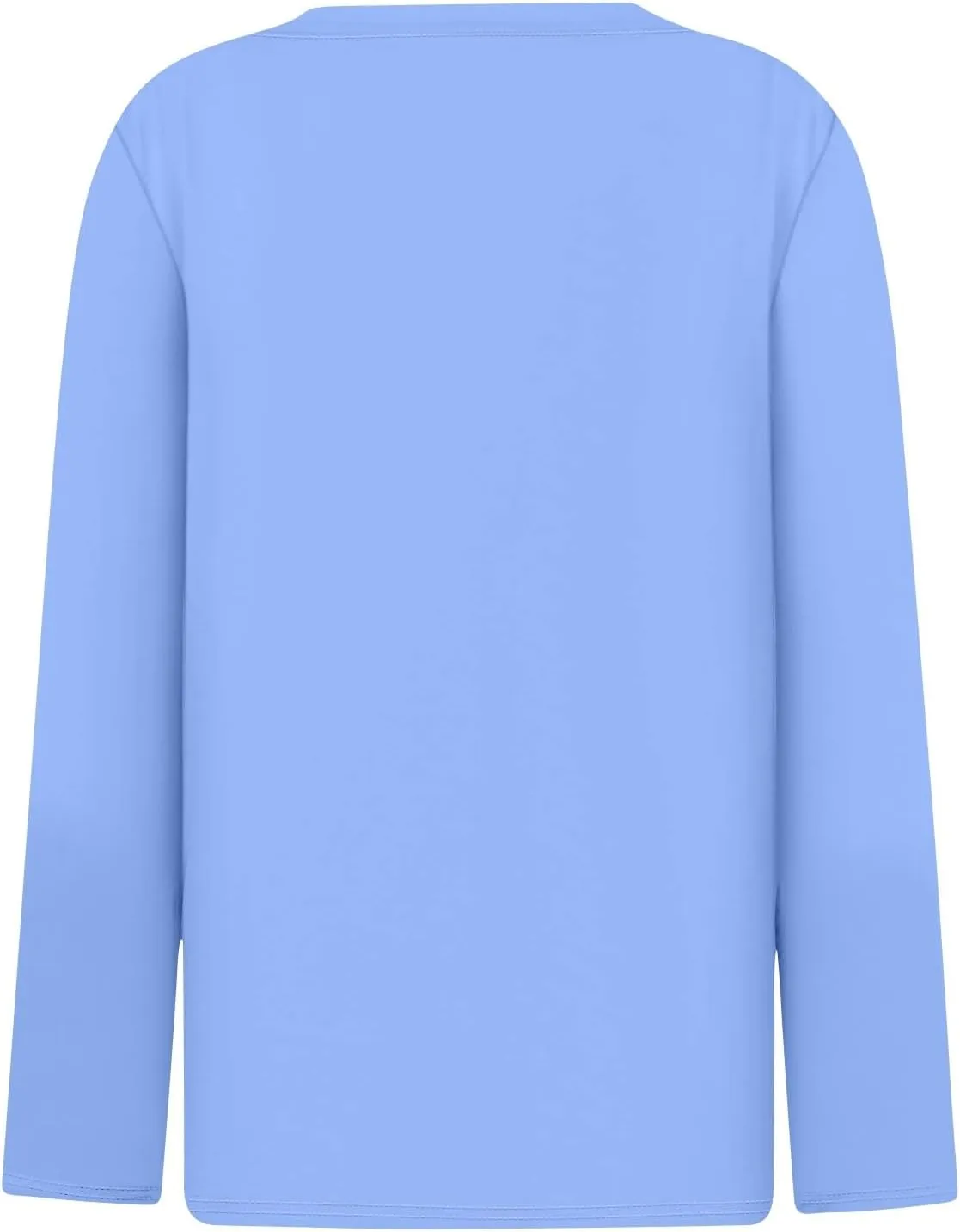 Women Pullover Tops Trendy Round-Neck Long Sleeve Tshirts Casual Loose Fit Basic Tee
