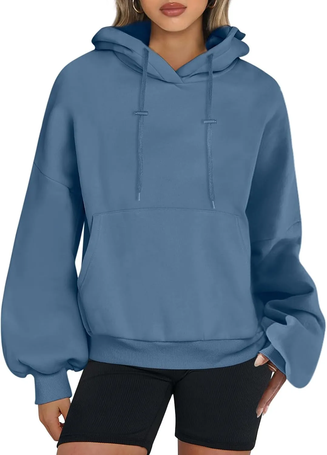 Womens Oversized Hoodies Tops Loose Fit Fleece Sweatshirts 2024 Fall Pullover Sweaters Teen Girls Clothes with Pocket