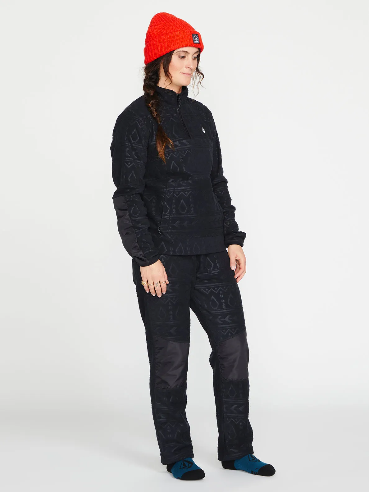Womens Polar Fleece Pants - Black