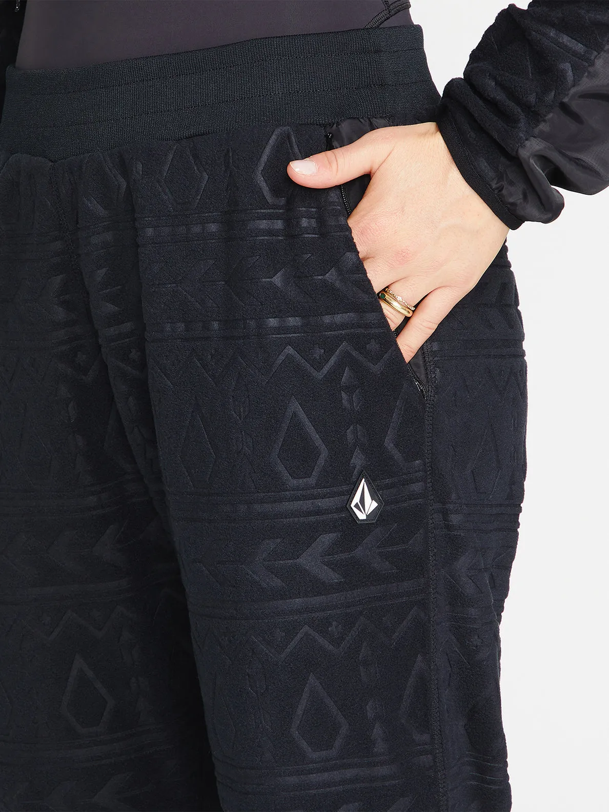 Womens Polar Fleece Pants - Black