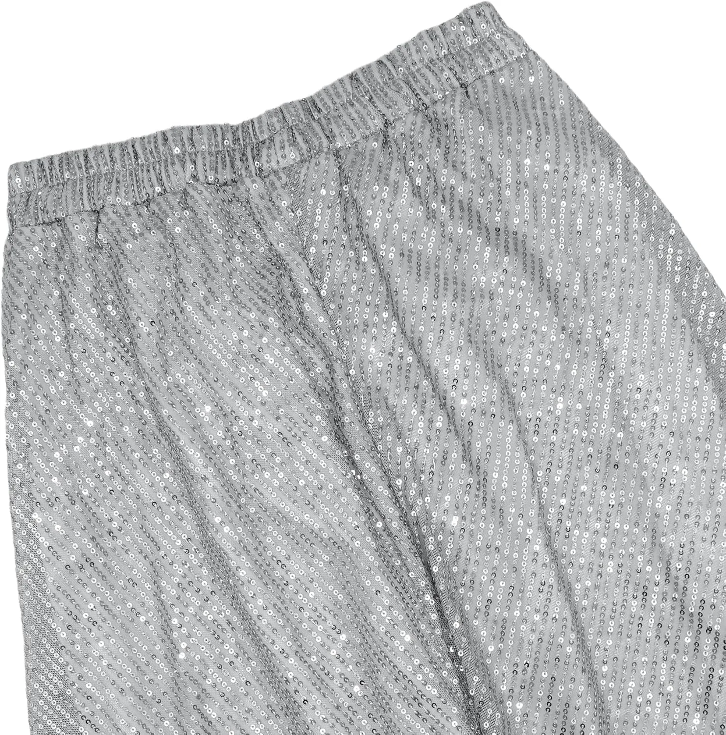 Women's Sequins Lantern Tapered Harem Pants Bling Trousers Baggy Slacks Sparkle Dance Palazzo Hippie Pants