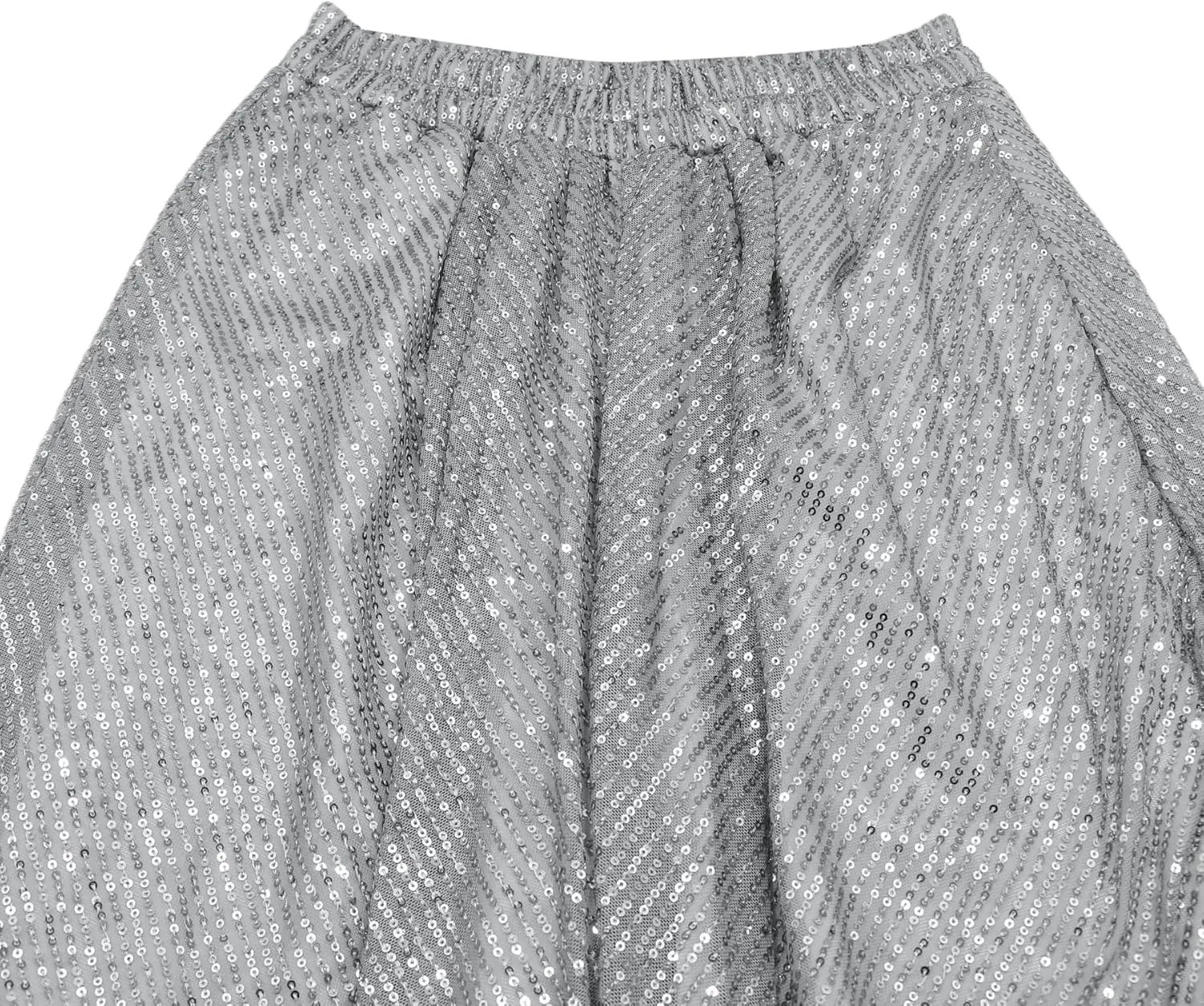 Women's Sequins Lantern Tapered Harem Pants Bling Trousers Baggy Slacks Sparkle Dance Palazzo Hippie Pants