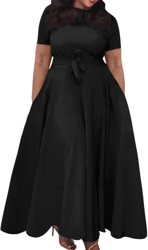 Womens Summer Dresses Summer Casual Aline Short Sleeve Dress Floral Beach Midi Dresses Flowy Tshirt Dress with Pockets