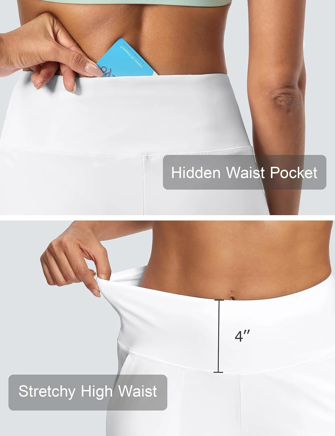 Women's Wide Leg Yoga Capris High Waist Loose Fit Dress Pants with Pockets Casual Lounge Capri Pants for Women