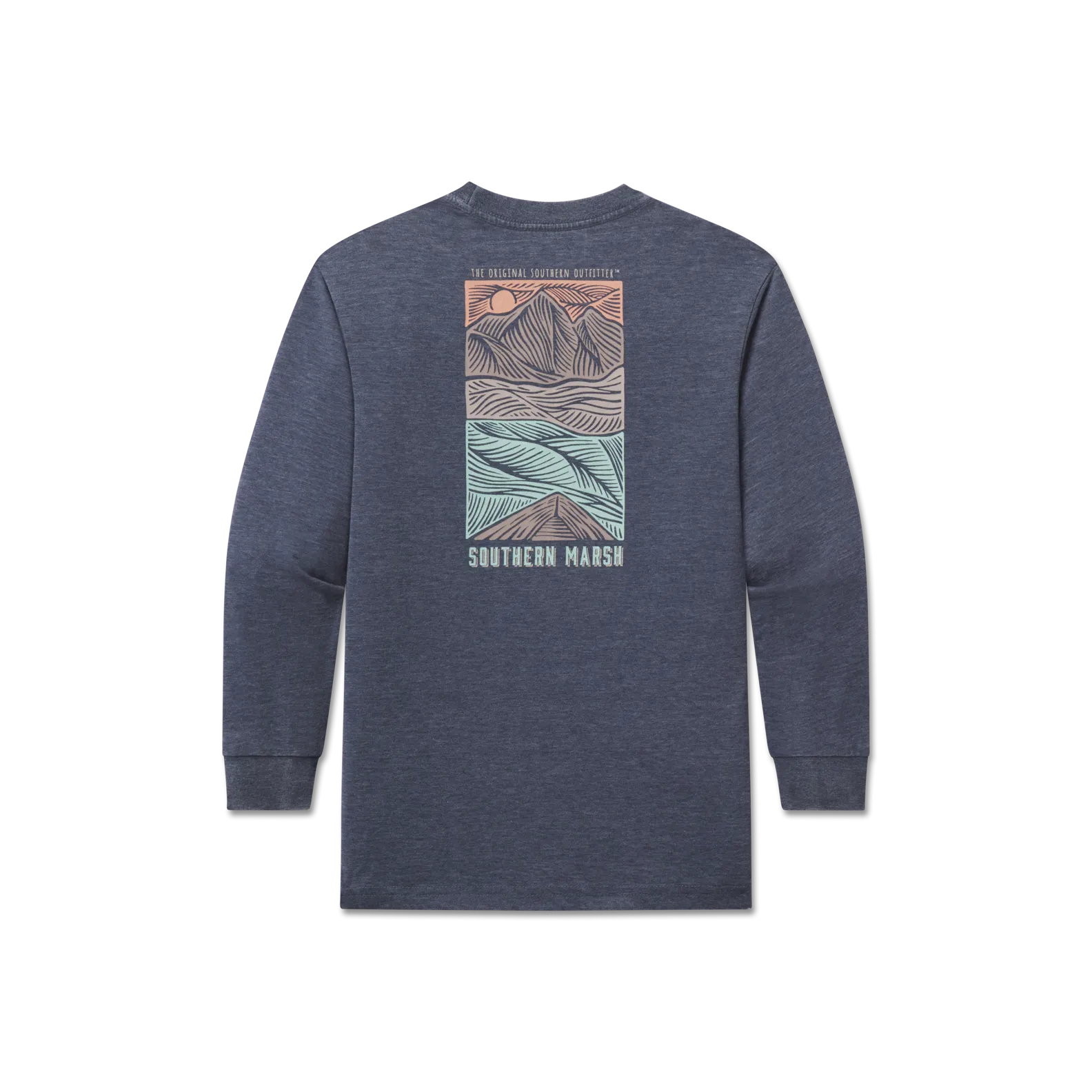 Youth SEAWASH Tee - Woodcut Canoe - Long Sleeve