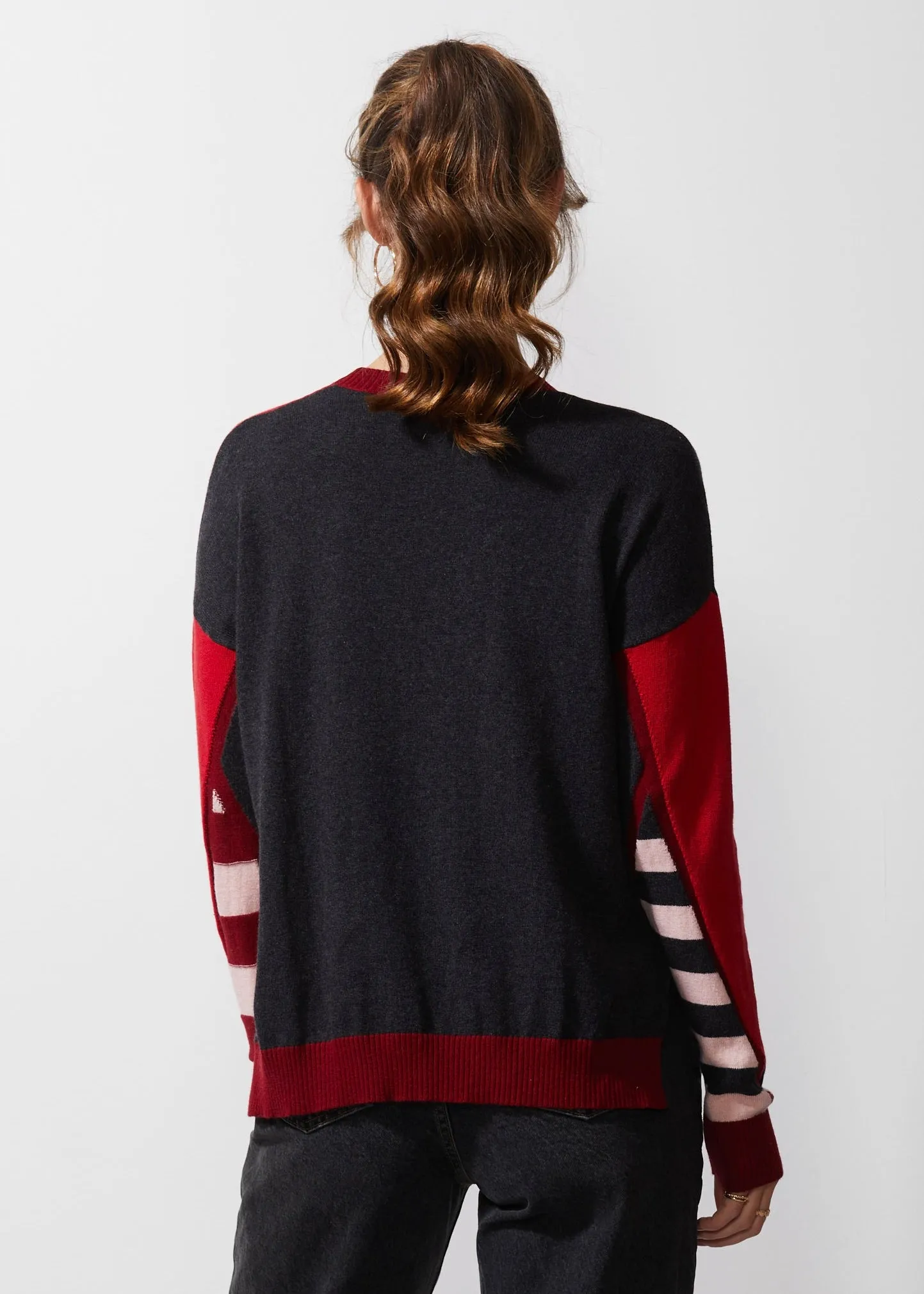 ZP6348 Mosaic Intarsia Sweater