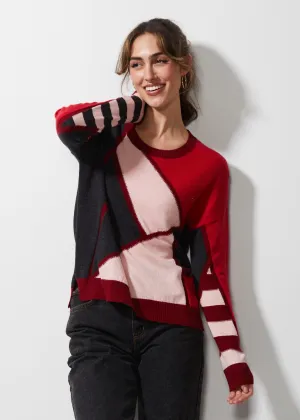 ZP6348 Mosaic Intarsia Sweater