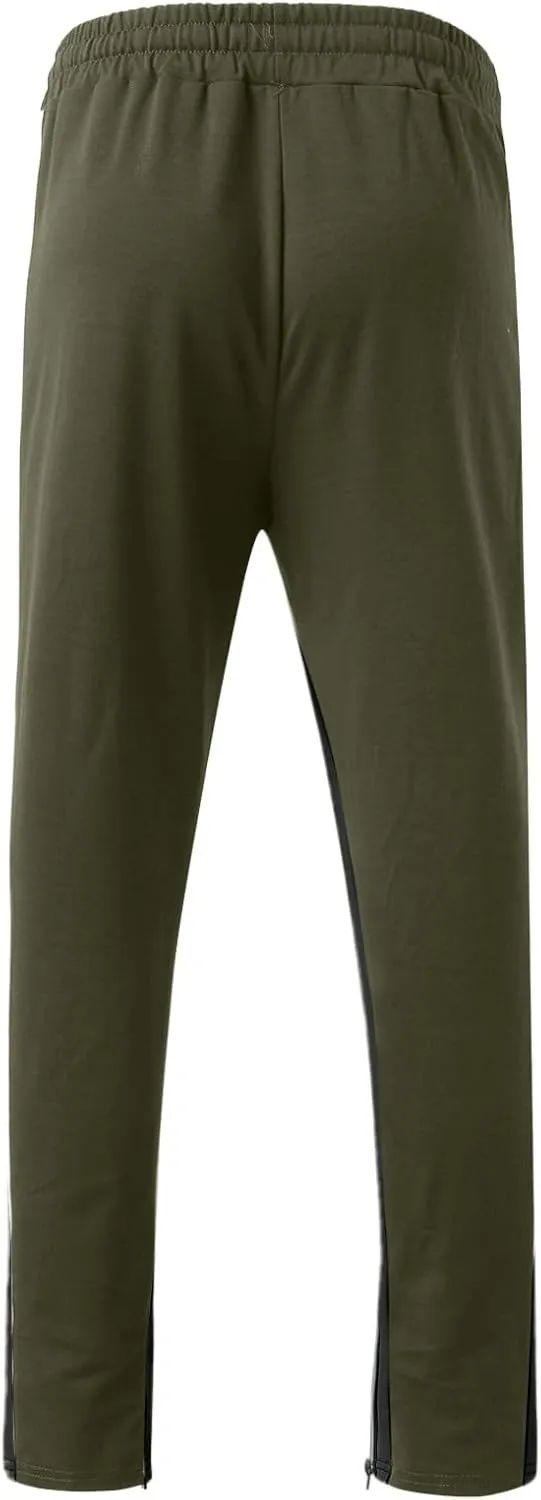 ZYXTIM Big and Tall Men Cargo Jogger Sweat Pants Slim-Fit Basic Active Casual Tapered Sweatpants with Pockets
